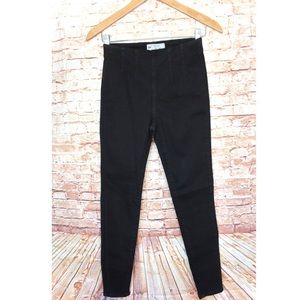 Free People | Black High Waisted Pull On Jeans